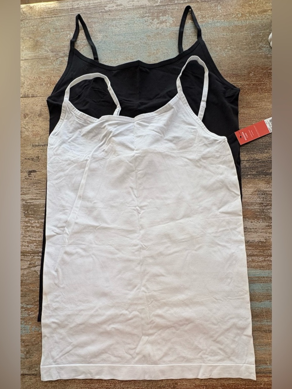 Two Camisoles - Cream & Black - NWT